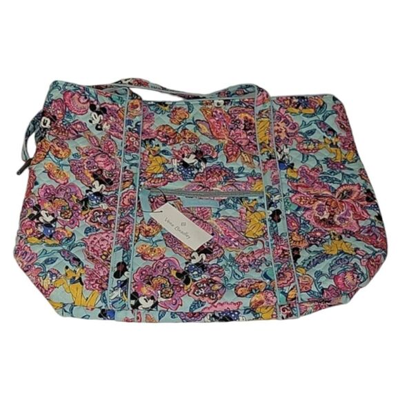 Disney Mickey Mouse and Friends Colorful Garden Iconic Vera Tote by Vera Bradley - Picture 6 of 13